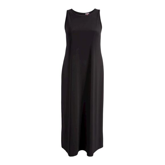Vince Camuto Sleeveless midi dress black size Large L - Picture 1 of 7